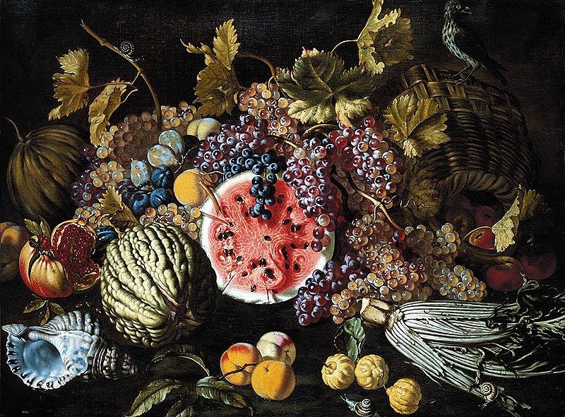 Bodegon con frutas de Giovanni Battista Ruoppolo